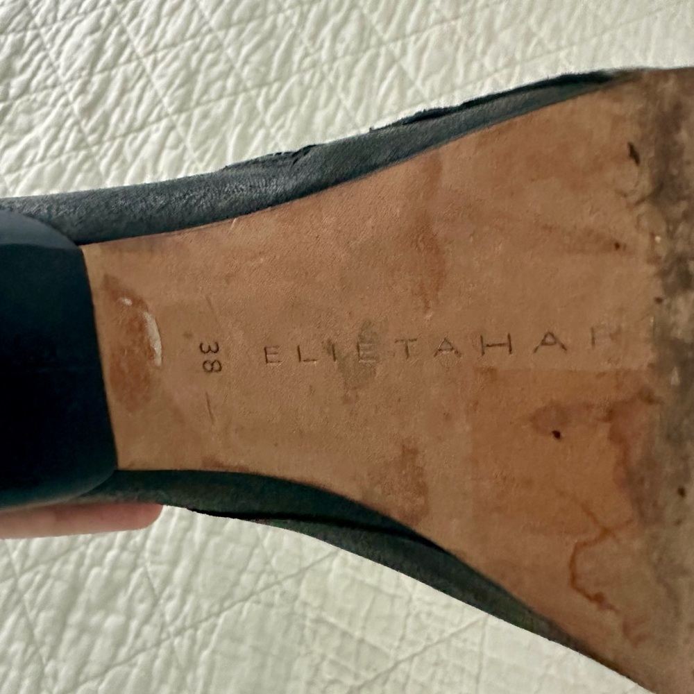 Elie Tahari Black Leather Boots - Picture 3 of 5